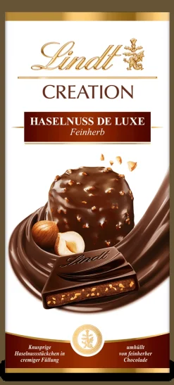 New CREATION Haselnuss de Luxe feinherb, 150g Tafeln|Nuss