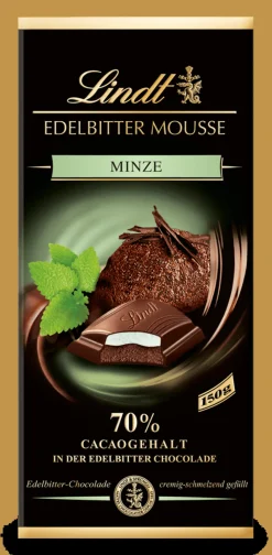 Fashion Edelbitter Mousse Minze, 150g Tafeln|Dunkel