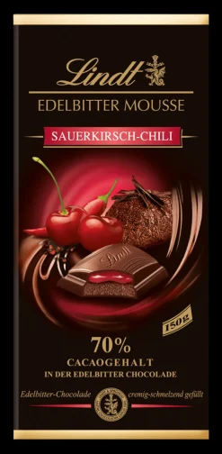 Online Edelbitter Mousse Sauerkirsch Chili, 150g Tafeln|Frucht