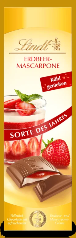 Hot Joghurt Erdbeer-Mascarpone, 100g Tafeln|Frucht
