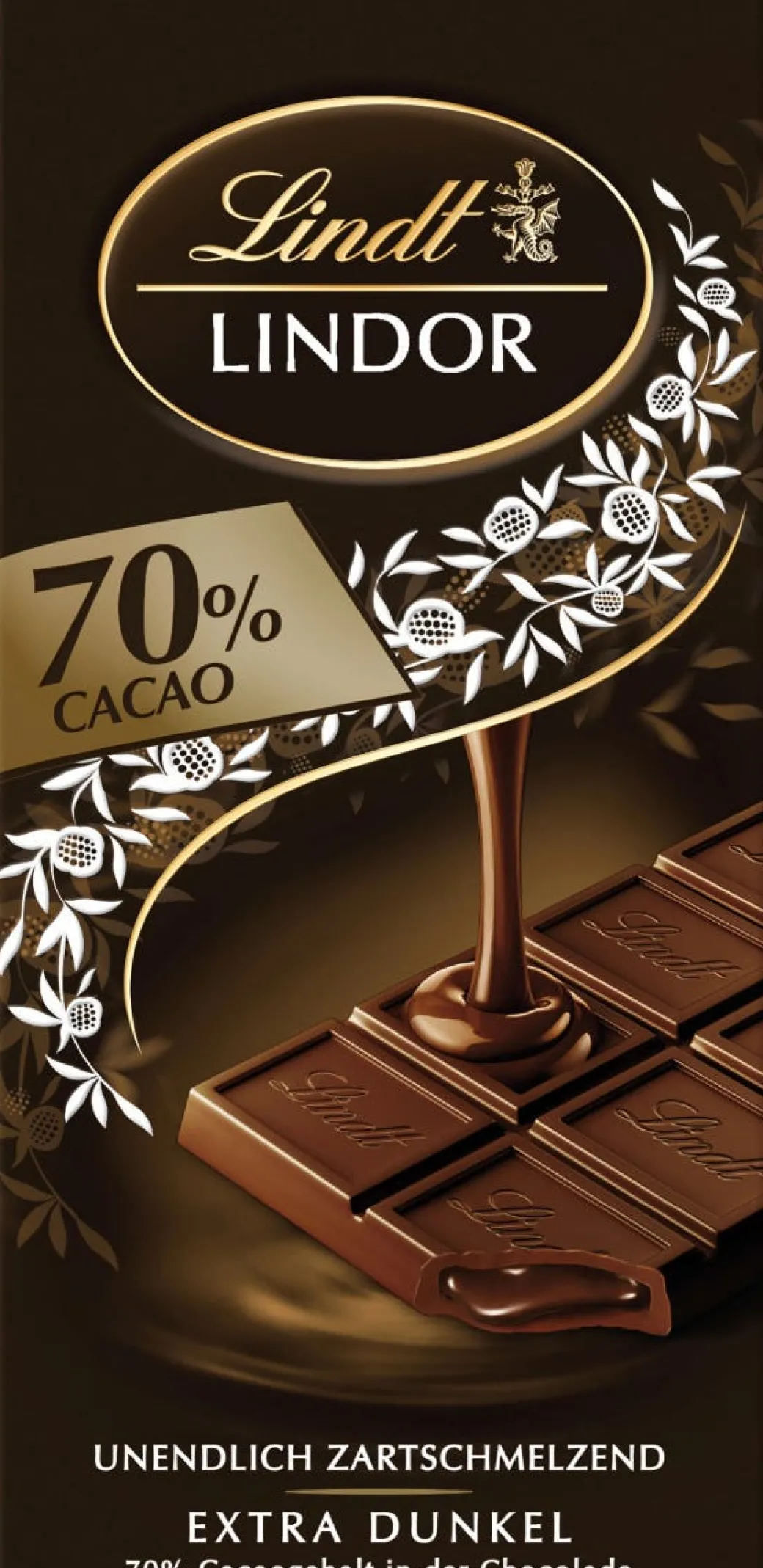 Clearance LINDOR Extra Dark 70%, 100g Tafeln|Dunkel