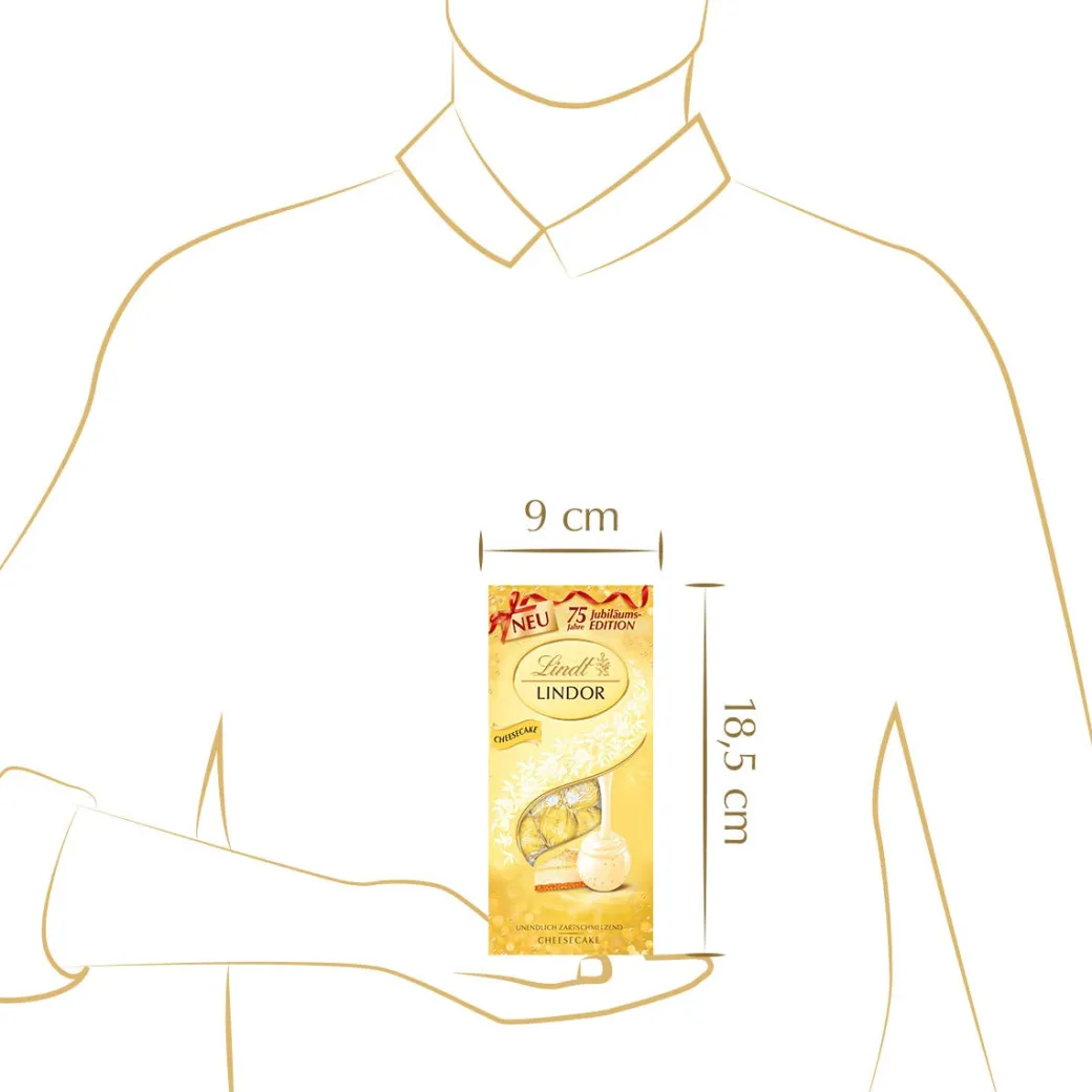 Online LINDOR Kugel Beutel Cheesecake 75 Jahre Jubiläum, 137g Beutel & Xl Beutel