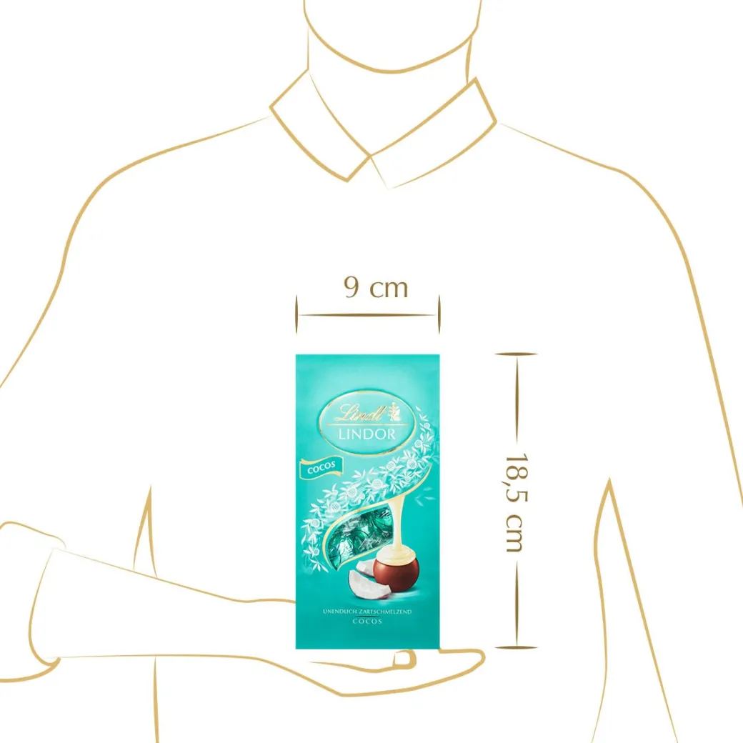 New LINDOR Kugel Beutel Cocos, 136g Beutel & Xl Beutel|Frucht