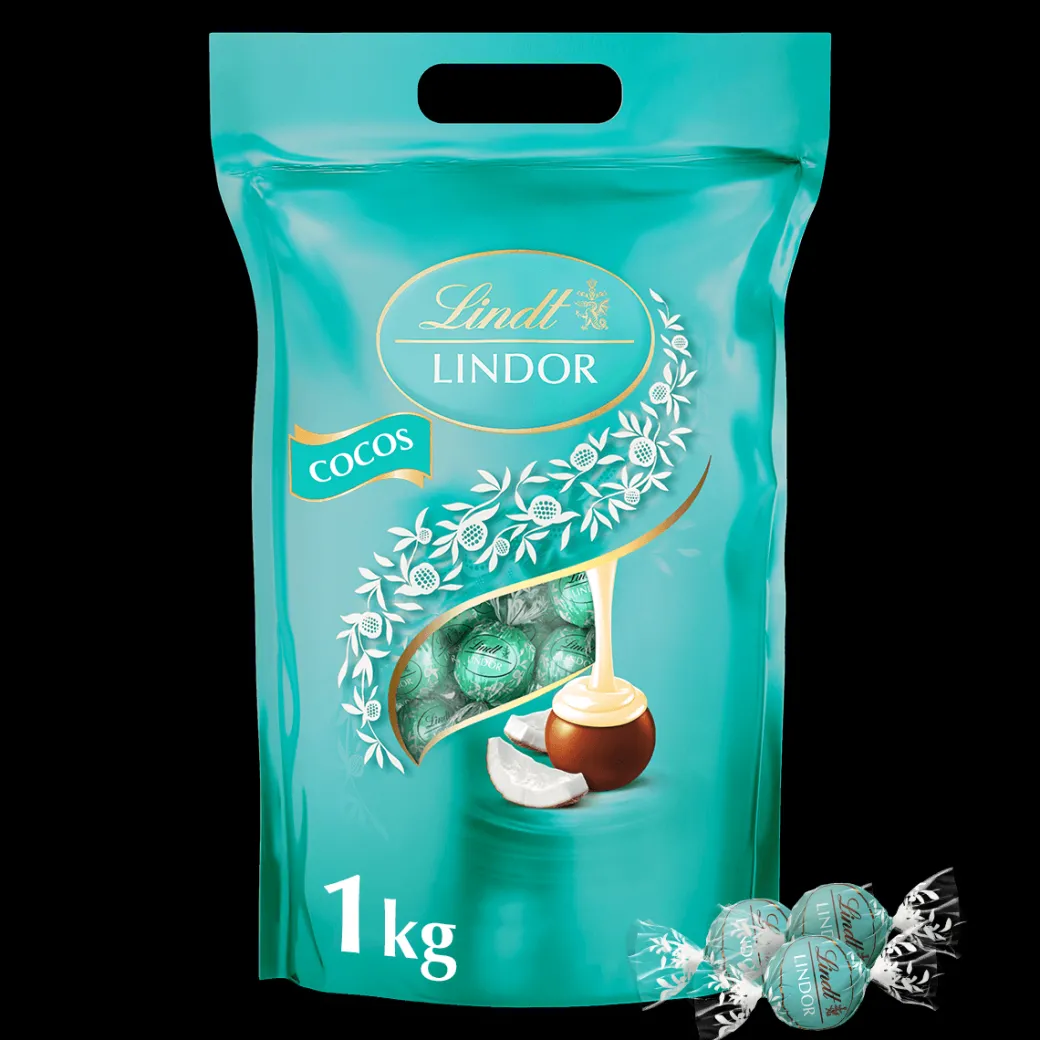 New LINDOR Kugel Beutel Cocos, 1000g Beutel & Xl Beutel|Frucht