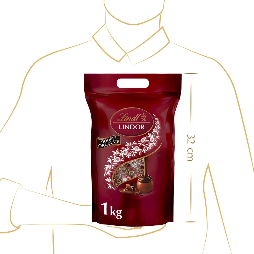 New LINDOR Kugel Beutel Double Chocolate, 1000g Beutel & Xl Beutel