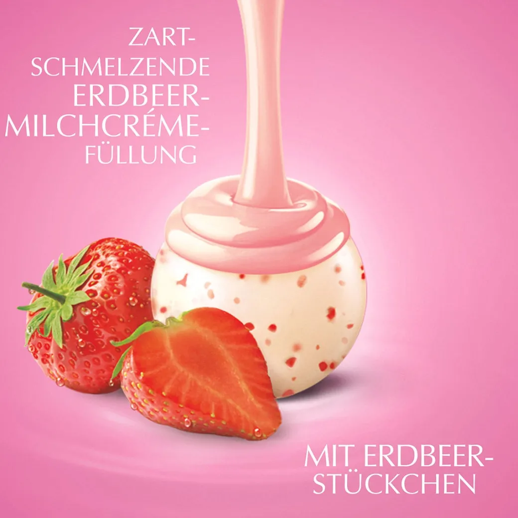 Outlet LINDOR Kugel Beutel Erdbeer-Sahne, 1000g Beutel & Xl Beutel|Frucht