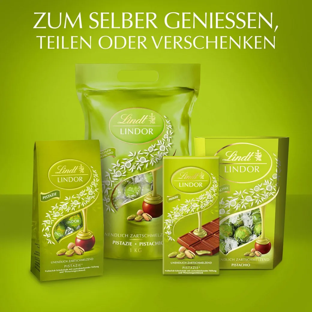 Sale LINDOR Kugel Beutel Pistazie, 1000g Beutel & Xl Beutel