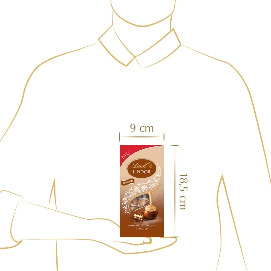 Discount LINDOR Kugel Beutel Tiramisu, 137g Beutel & Xl Beutel