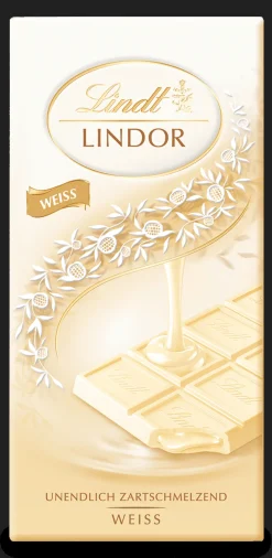 Clearance LINDOR Weiß, 100g Tafeln