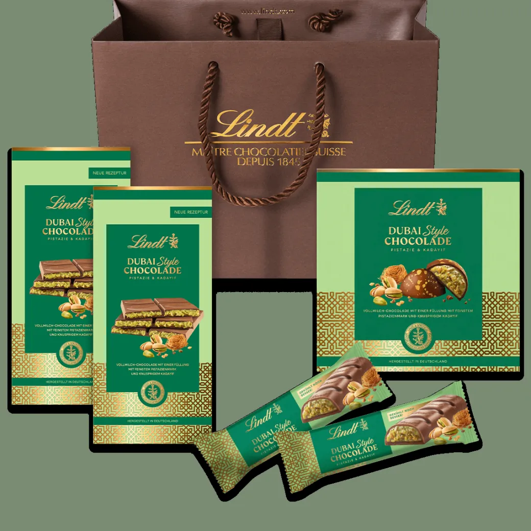 Hot Dubai Style Chocolade Geschenkset, 460g Sticks|Tafeln
