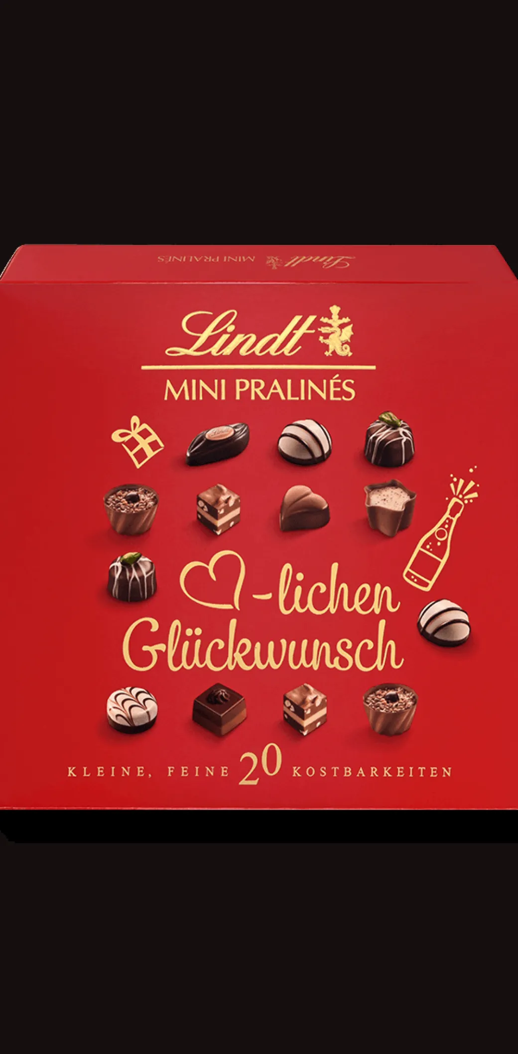New MINI PRALINÉS Geburtstag, 100g Pralinés|Mit Alkohol