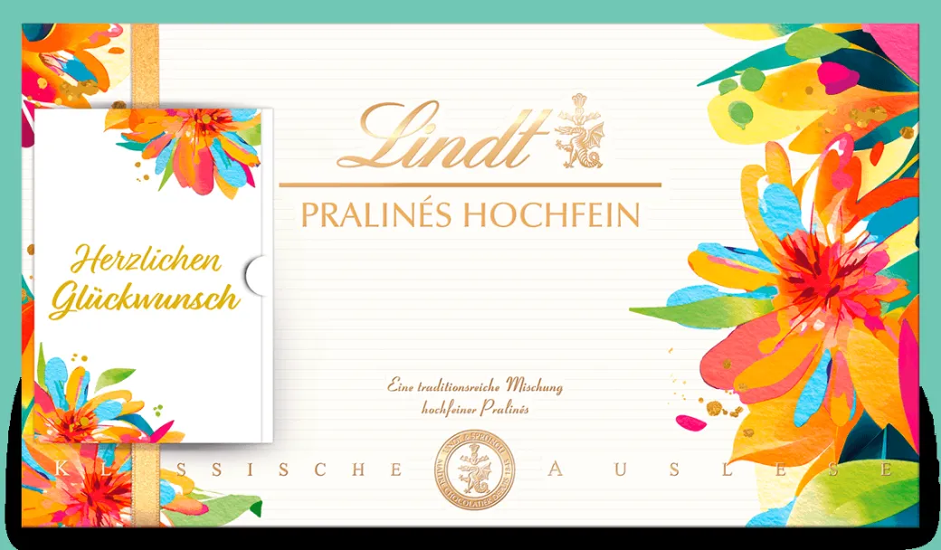 Fashion Pralinés Hochfein im Frühlings-Design, 500g Pralinés