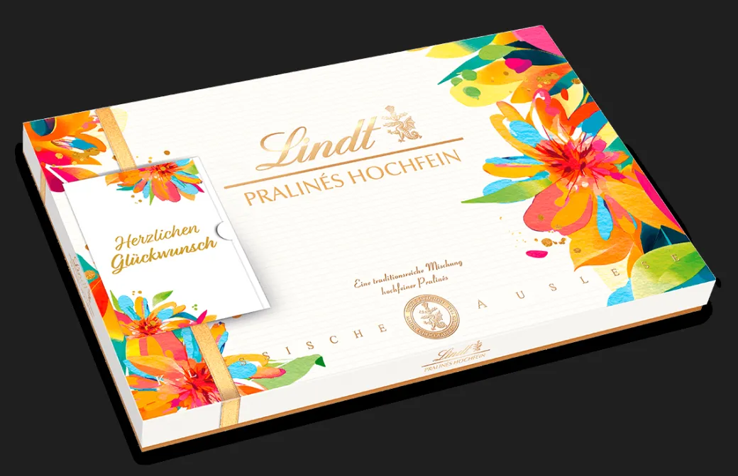 Fashion Pralinés Hochfein im Frühlings-Design, 500g Pralinés