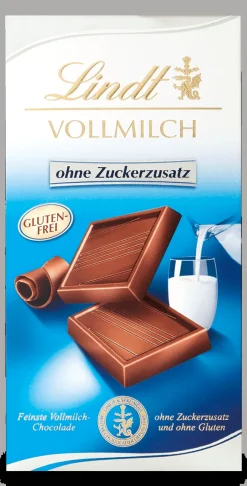 Hot Vollmilch ohne Zuckerzusatz, 100g Tafeln|Vollmilch